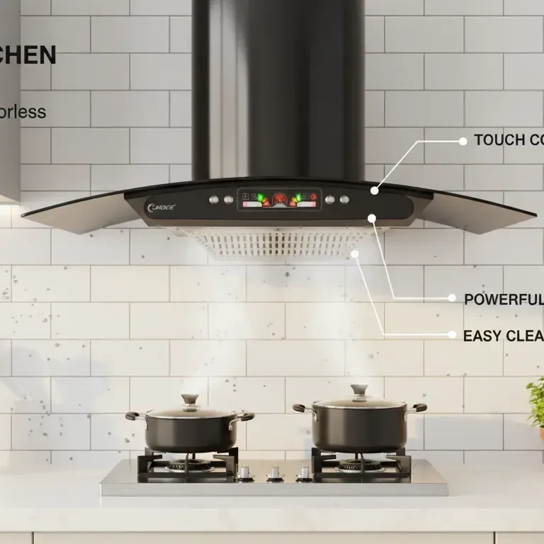 Modern Kitchen Hood – Powerful Smoke & Odor Control